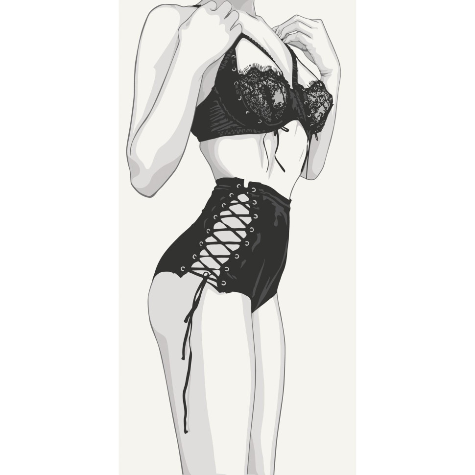 Картина за номерами Відвертий лук. 18+ 40*80 см Art Craft 10109-AC