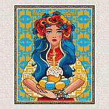 Картина за номерами Український сюжет. Дівчина на Великдень 40*50 см Art Craft 10063-AC, фото 6