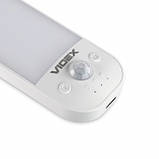 LED СВІТИЛЬНИК АКУМУЛЯТОРНИЙ З ДАТЧИКОМ РУХУ VIDEX VL-NL014W-S, фото 7