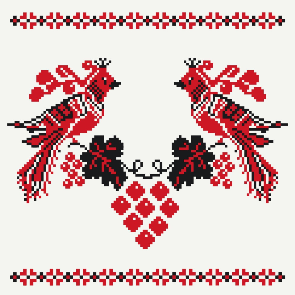 Картина за номерами Український сюжет. Весільний орнамент 30*30 см Art Craft 13037-AC