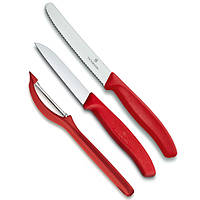 Набор кухонных овощных ножей и овощечистки Victorinox Swiss Classic Paring Set 3 предмета Кра NX, код: 1709172