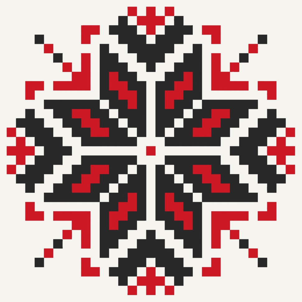 Картина за номерами Український сюжет. Етнічний орнамент 30*30 см Art Craft 13039-AC