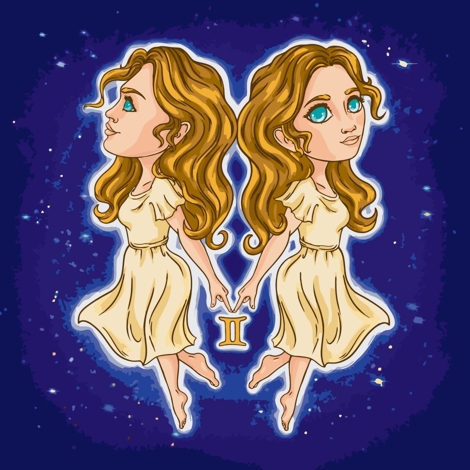 Картина за номерами Знаки зодіаку. Близнюки 40*40 см Art Craft 10088-AC, фото 1