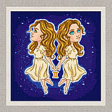 Картина за номерами Знаки зодіаку. Близнюки 40*40 см Art Craft 10088-AC, фото 2