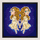 Картина за номерами Знаки зодіаку. Близнюки 40*40 см Art Craft 10088-AC, фото 4