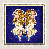 Картина за номерами Знаки зодіаку. Близнюки 40*40 см Art Craft 10088-AC, фото 5