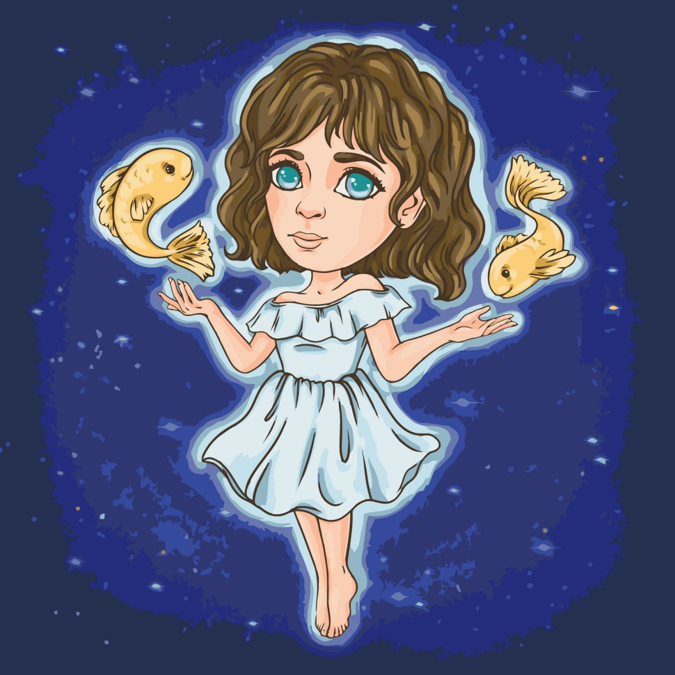 Картина за номерами Знаки зодіаку. Риби 40*40 см Art Craft 10099-AC, фото 1