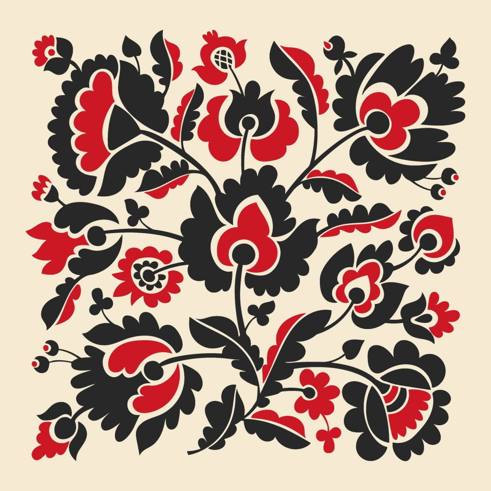 Картина за номерами Український сюжет. Квітковий орнамент 30*30 см Art Craft 13044-AC