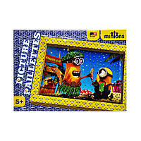 Набор для творчества Картина пайетками Danko Toys ФР-00005694 с гвоздиками Миньон с бананом NX, код: 8241608