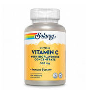 Витамины Solaray Vitamin C with Bioflavonoid Concentrate 500mg 100 vcaps (1086-2022-10-1024) NX, код: 8380614