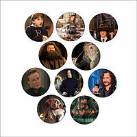 Набір значків Vivay 56 мм Harry Potter (9886)