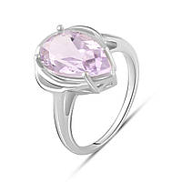 Серебряное кольцо SilverBreeze с натуральным аметистом 3.188ct (2083528) 18 NX, код: 8023540