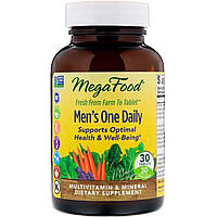 Мультивитамины для мужчин, Men s One Daily, MegaFood, 30 таблеток NX, код: 2337673