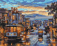 Картина по номерам Город в красках дождя 40х50 см BrushMe