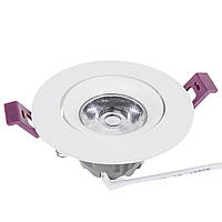 Точечный светильник встроенный Brille LED 6.5W LED-179 Белый 36-200 NX, код: 7273889