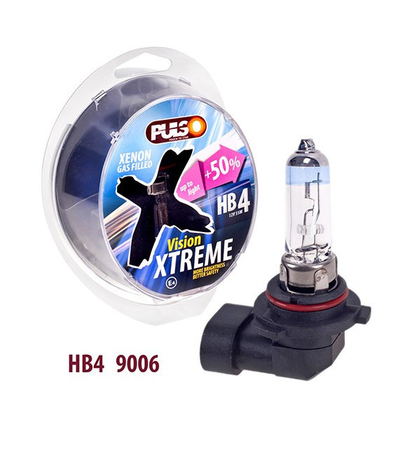 Галогенка HB4/9006 PULSO 12V 55W +50% LP-96553 X-treme Vision/plastic box sl - фото 1 - id-p2176045202