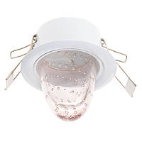 Декоративный точечный светильник Brille 20W HDL-G58 Розовый 167010 NX, код: 7274881