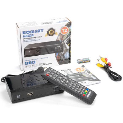 ТВ тюнер Romsat DVB-T2 (T7085HD) sl - фото 7 - id-p2176047510