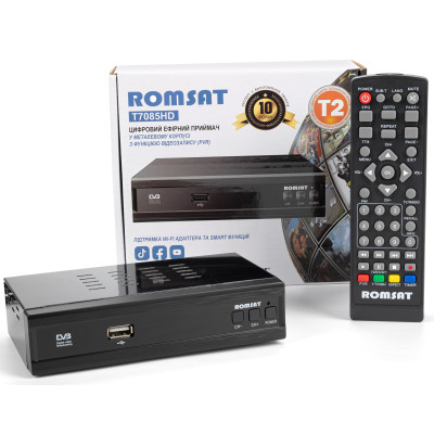 ТВ тюнер Romsat DVB-T2 (T7085HD) sl - фото 8 - id-p2176047510