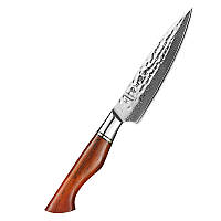 Кухонный Универсальный Нож из Дамасской Стали серии "MASTER" Rose Wood HEZHEN
