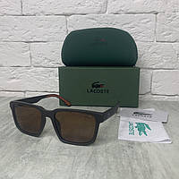 Солнцезащитные очки мужские полароид LACOSTE L999S коричневый комплект