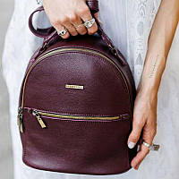 Кожаный мини-рюкзак BlankNote Kylie Марсала (BN-BAG-22-marsala) NX, код: 778274