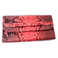 Гаманець Piton Bags зі шкіри пітона 30х11х2 см Червоний (DN32642) NX, код: 5525537