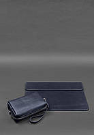 Кожаный набор Мобильный Универсальный темно-синий BlankNote NX, код: 8321860
