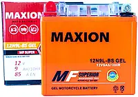 Аккумулятор мото GEL 12V 9Ah (12N9L-BS) 85А MAXION