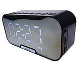 Портативна Bluetooth колонка з годинником Q5 9222, чорна, фото 3