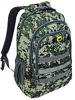 Милитари рюкзак городской Pasarora Sportbag 22л Зеленый пиксель NX, код: 8098097