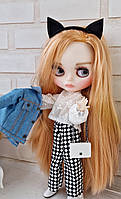 Кукла Блайз Blythe 30см кошечка шарнирное тело кастом