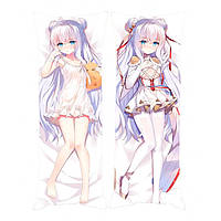 Подушка обнимашка дакимакура Ле Малин Лазурный путь Azur Lane v2 120x40см (22132) Bioworld NX, код: 8235559