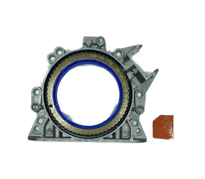 Сальник колінвалу задній VW Caddy 2, Golf 4-5, Polo 1.4, 1.6E, FSi з кришкою INA-FOR