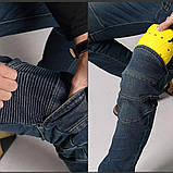 Мотоджинси, мотоштани, Komine мотоджинси із захистом, джинсові мотоштани., фото 3