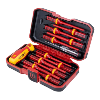 Набір викруток діелектричних 11 шт. + викрутка-індикатор 250В + пластик кейс CrV SIGMA