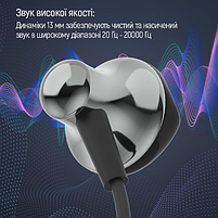 Навушники ColorWay Wired Earphone Blast 1 CW-WD01BK 3,5мм mini-jack чорний, фото 6