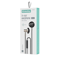 Навушники ColorWay Wired Earphone Blast 2 CW-WD02BK 3,5мм mini-jack чорний, фото 4