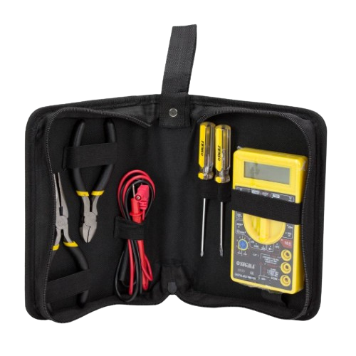 Набір мультиметр цифровий + плоскогубці + викрутки + кейс SIGMA, фото 1
