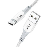 Кабель для зарядки и передачи данных hoco. X70 Ferry USB на Type C ABS TPE 3A 1.0 м 3.28ft Wh GG, код: 7812024