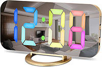 Будильник для спальни SZELAM EN8853A-RGB, цифровые часы 6,5 дюйма, большой дисплей*