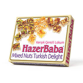 Рахат Лукум Hazer Baba Turkish Delight Mixed Nut Lokum 125g