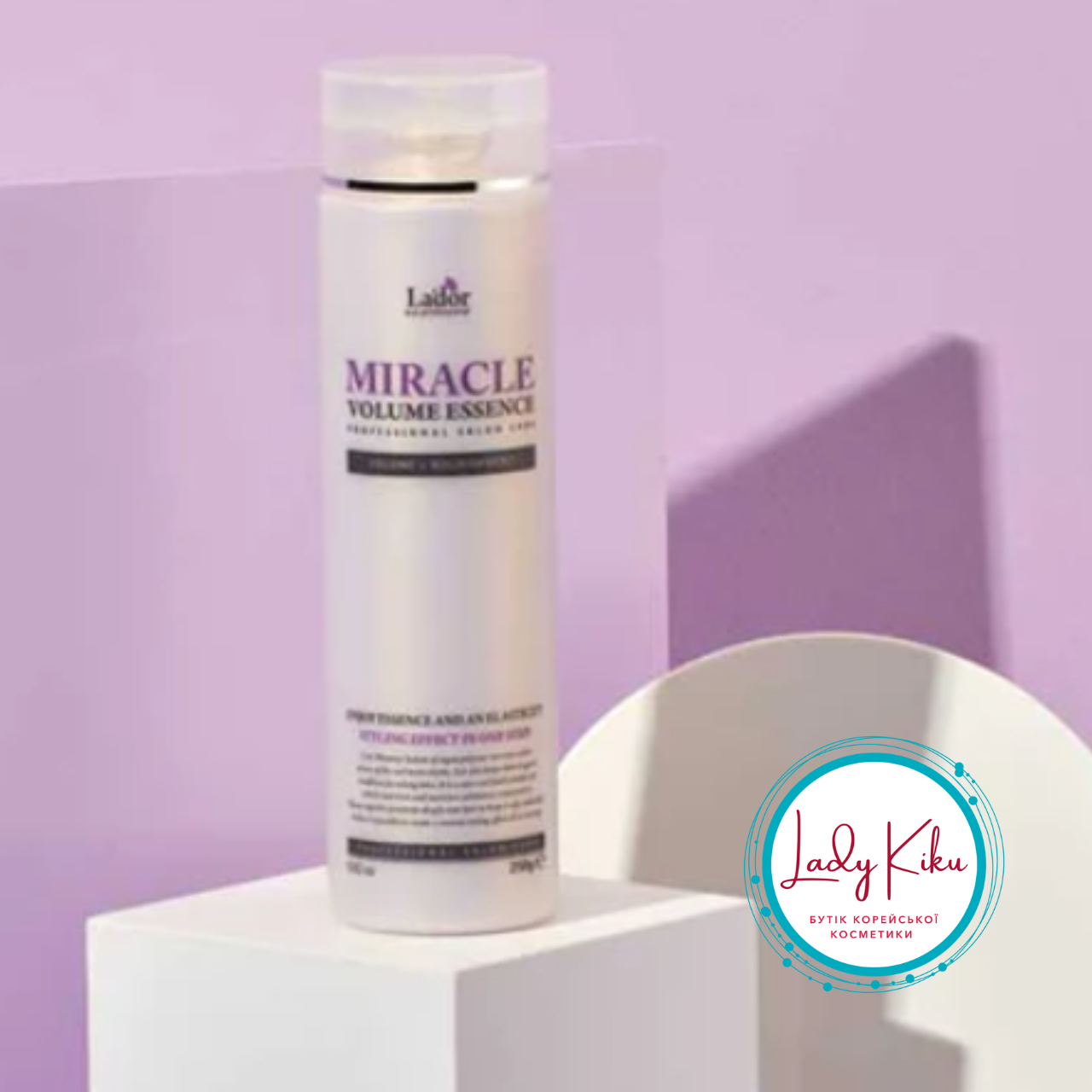 Зволожуюча есенція для фіксації та об'єму волосся La’dor Miracle Volume Essence, 250ml