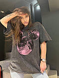 Жіноча футболка в стилі оверсайз, фото 2