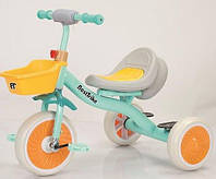 Велосипед детский трехколесный EL-51630 "Best Trike" колеса EVA стальная рама, укр. музыка и свет, корзина