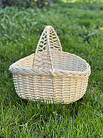 Кошик плетений з лози пасхальний. Арт:4050