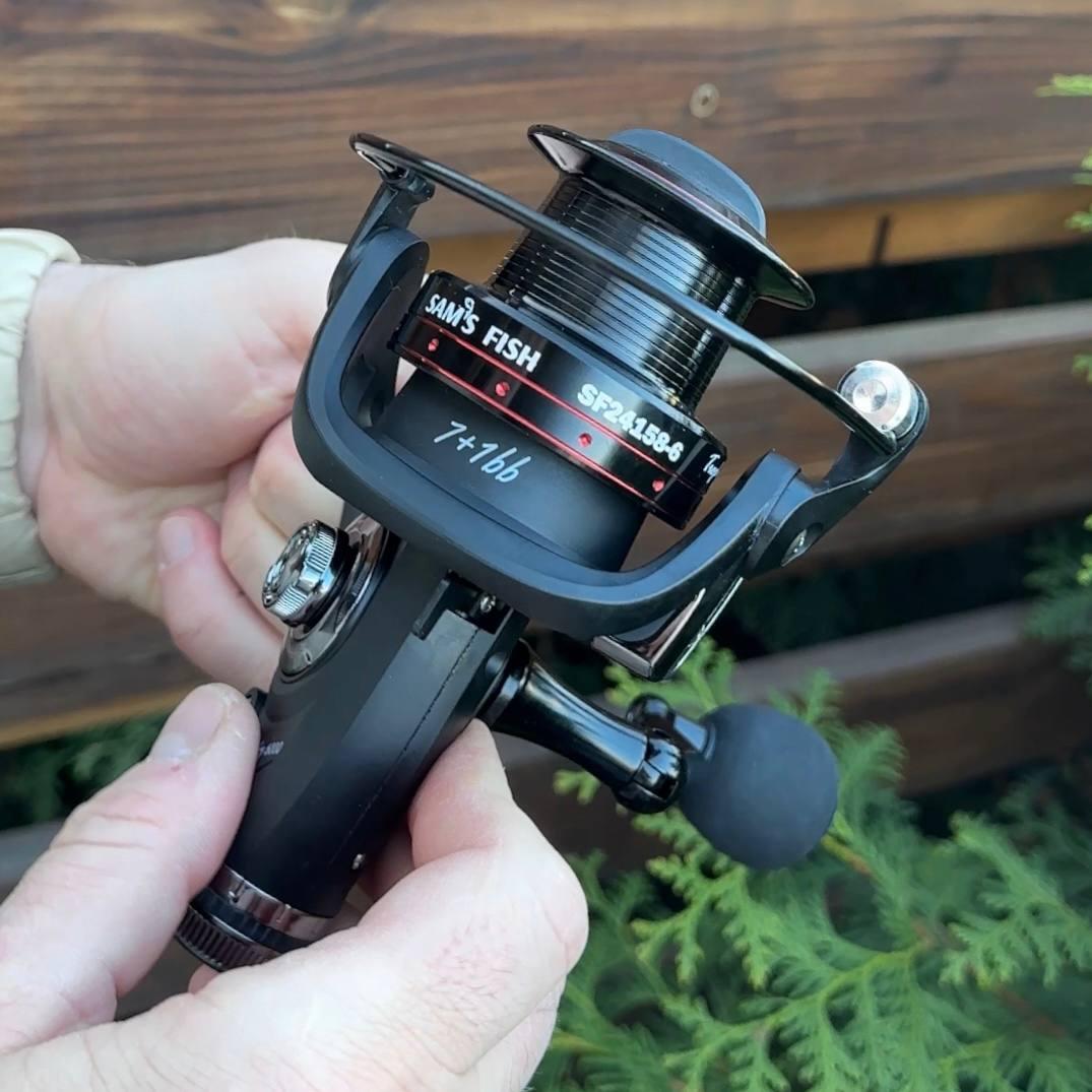 Коропова Котушка "Trophy" Sams Fish 4000 7+1bb з байтранером, переднім і заднім фрикціоном
