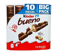 Шоколадный батончик Kinder bueno Big Pack 10шт 215г.
