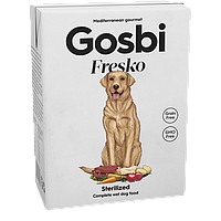 Консервы Gosbi Fresko Dog Sterilized Свинина курица полнорационный влажный корм для собак 375 грамм (01063)