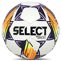 М'яч футбольний дитячий SELECT BRILLANT V24 BRILLANT-REP-5WV колір білий-фіолетовий